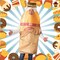 Brown Bag Bottle Costume Beverage Foam Tunic Photo Print Funny Adult Halloween Party Outfit